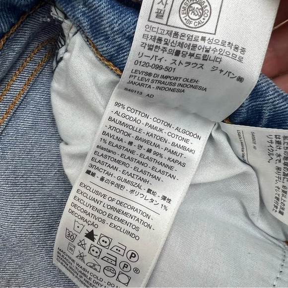 Levi’s Wedgie Straight leg high rise jeans button fly Size 29 - Picture 9 of 9